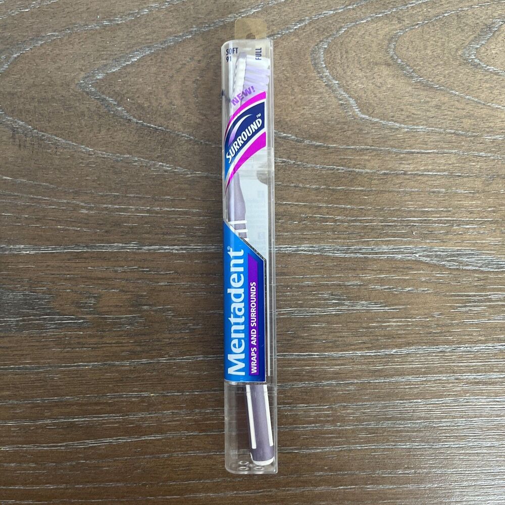 Mentadent 91 Toothbrush Soft Full Head Wraps & Surround Bristles Flexible Base P